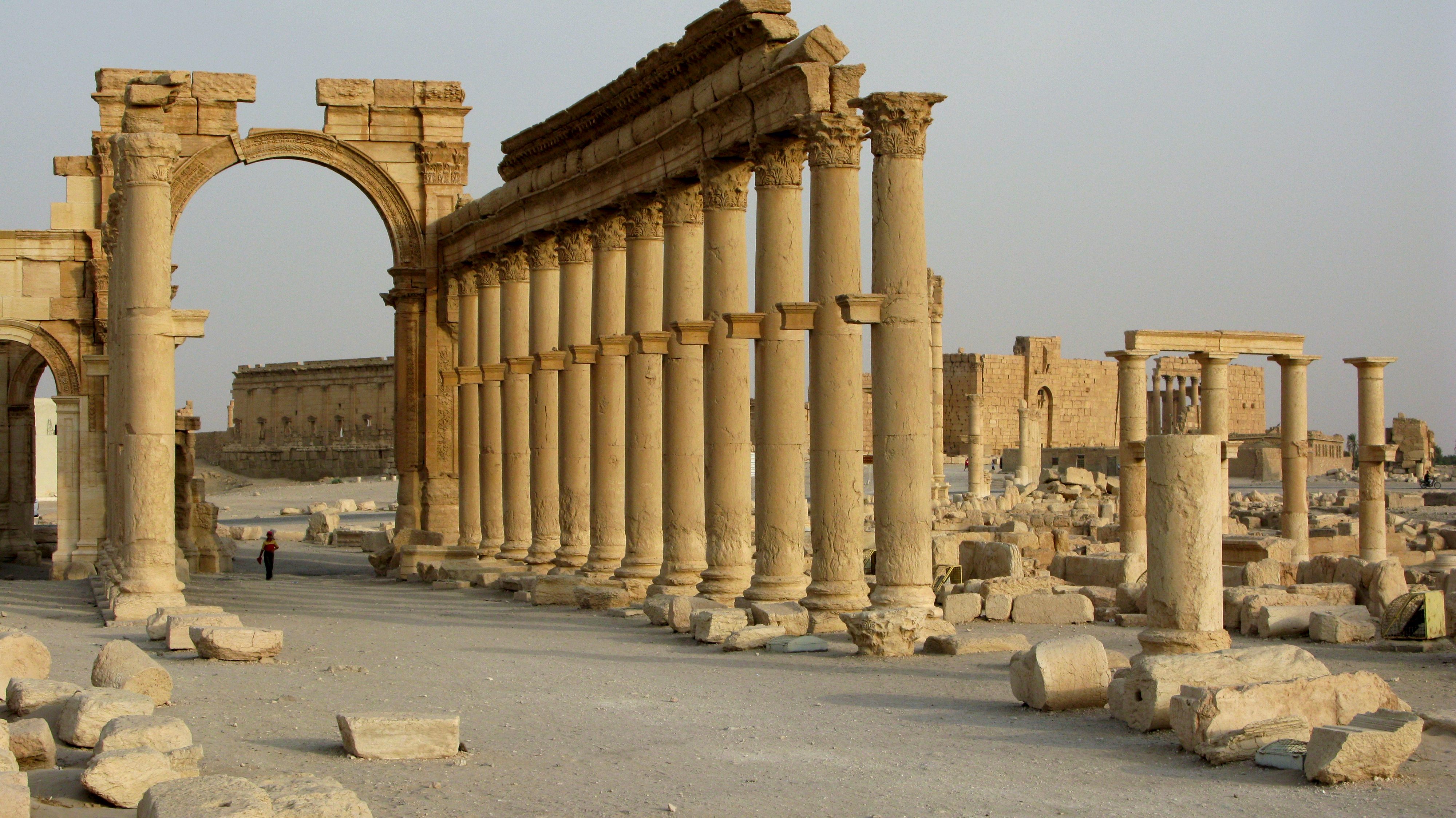 Palmyra, UNESCO World Heritage Site — Monumental Arch and Columns