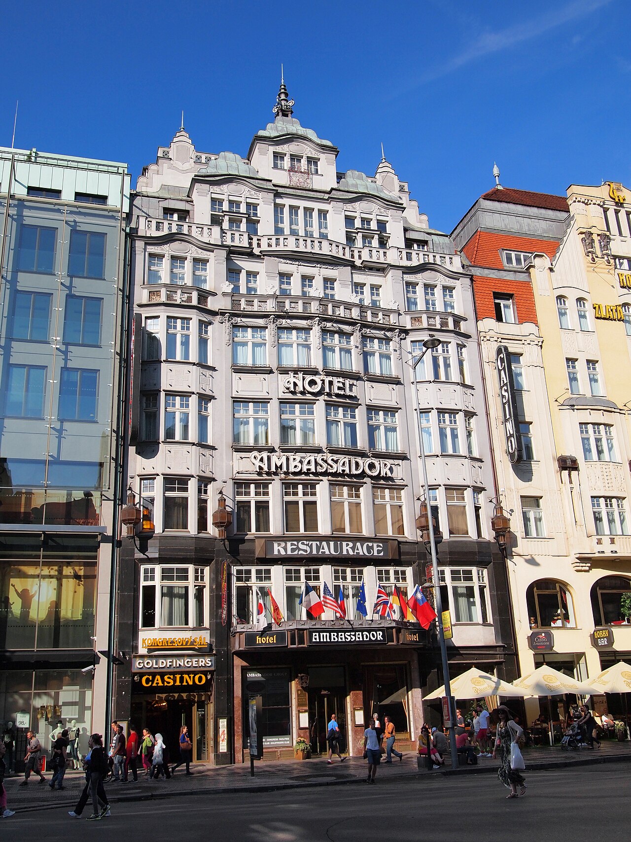 The Hotel Ambassador on Wenceslas Square, Prague