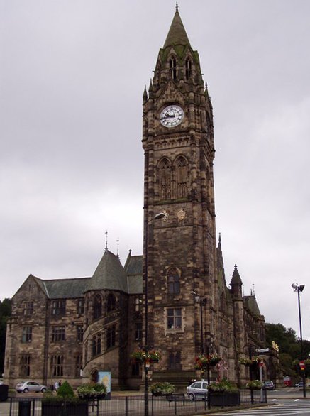 Rochdale Town Hall — view