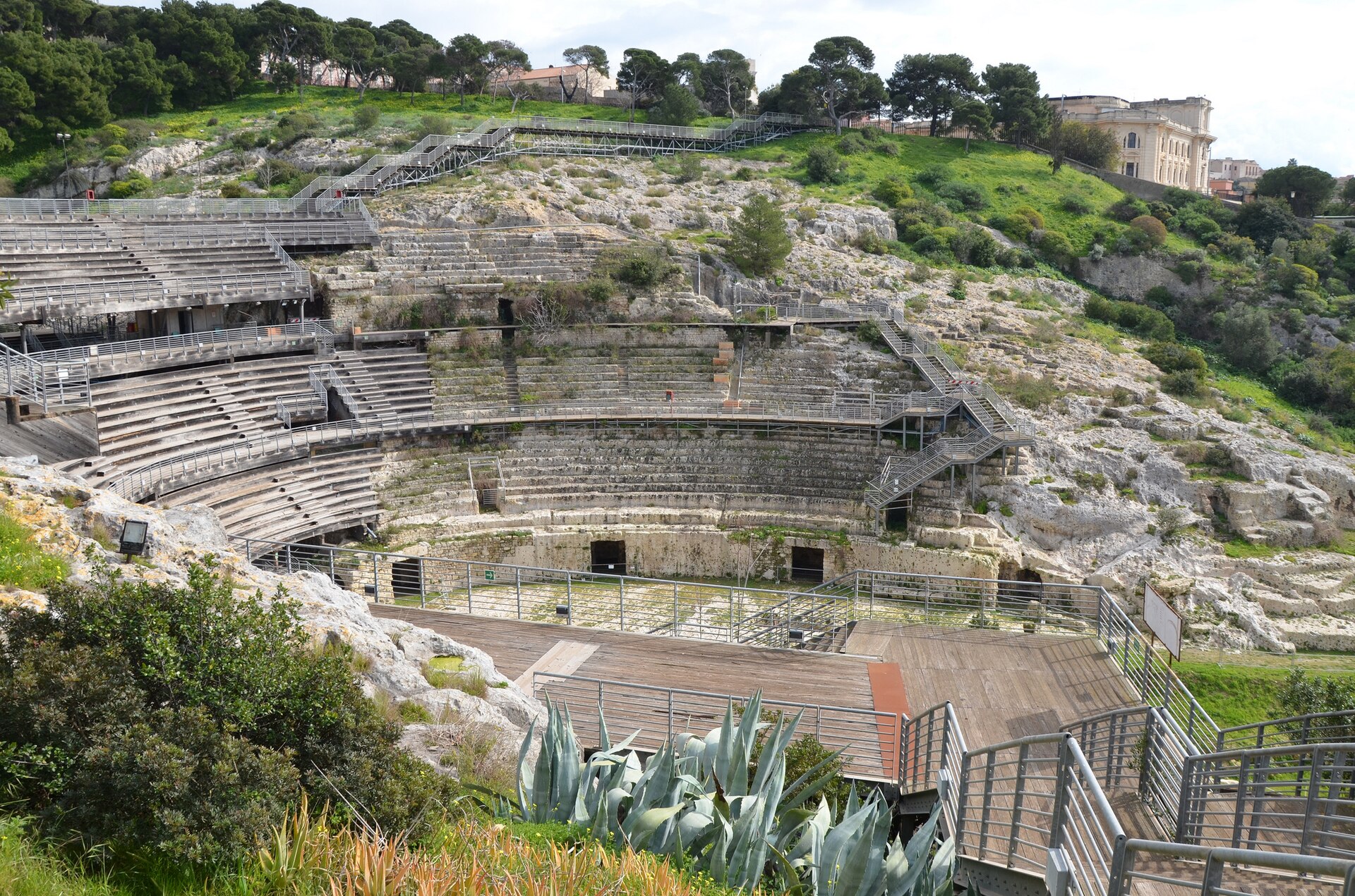 The Roman amphitheater of Cagliari — via Wikimedia Commons