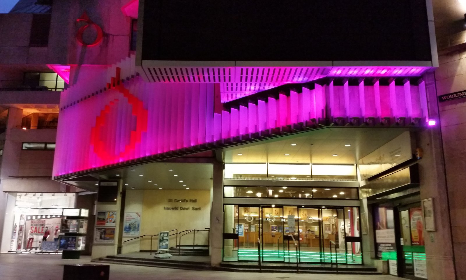 St David's Hall — view