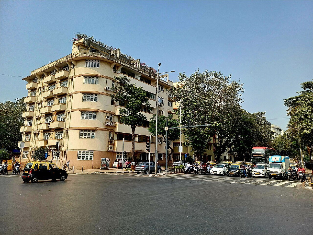 Art Deco buildings near Oval Maidan Mumbai, UNESCO World Heritage Site