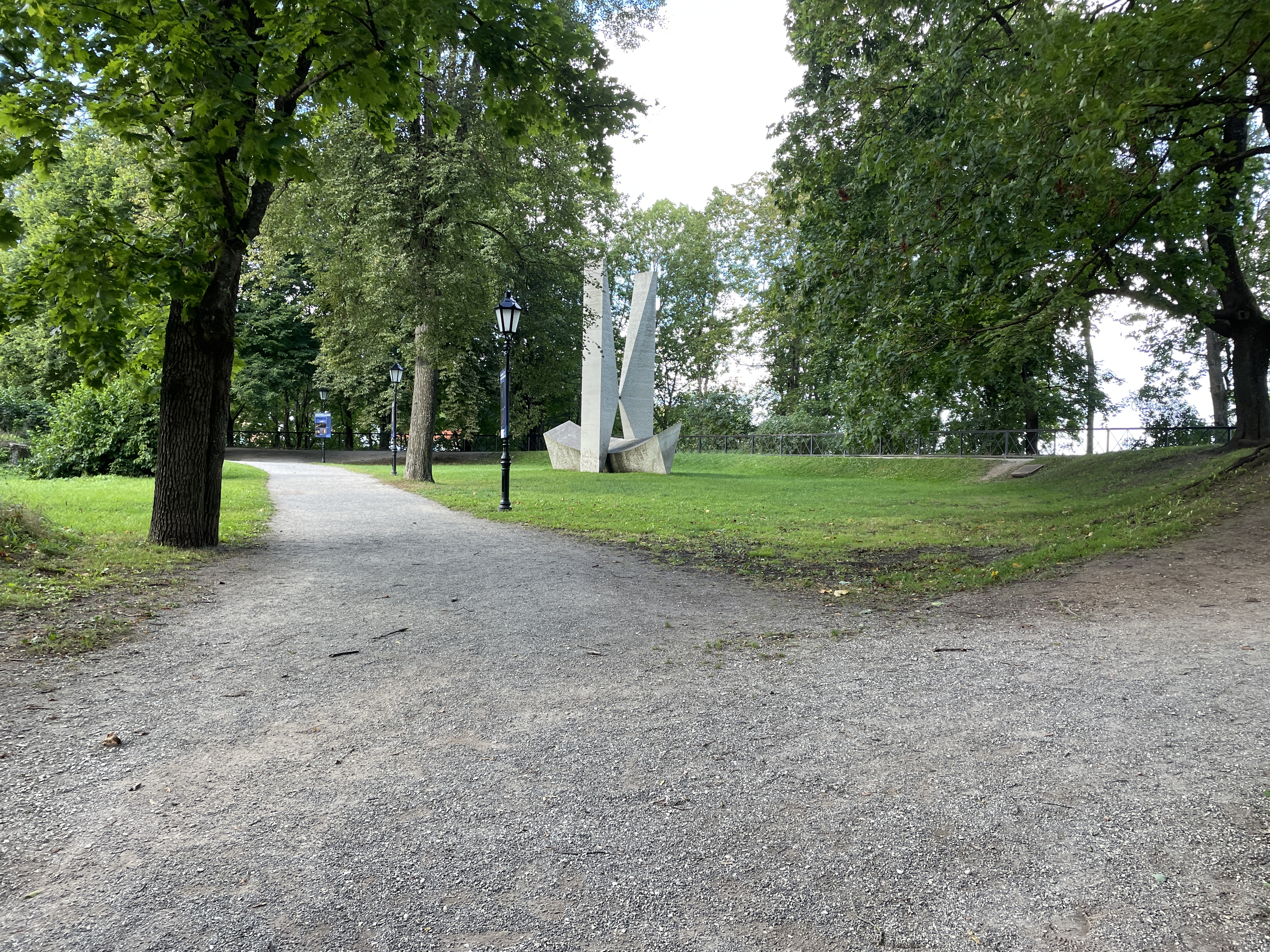 Struve Geodetic Arc memorial stone on Toome Hill in Tartu, Estonia