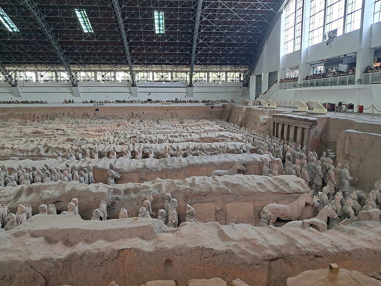 Terracotta Army warriors rows Mausoleum First Qin Emperor Xi'an China