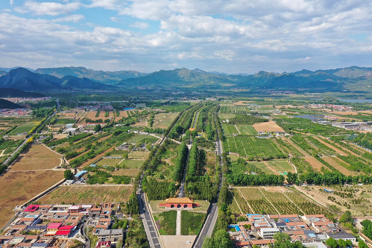 Great Red Gate entrance Spirit Way Ming Tombs Changling Beijing China