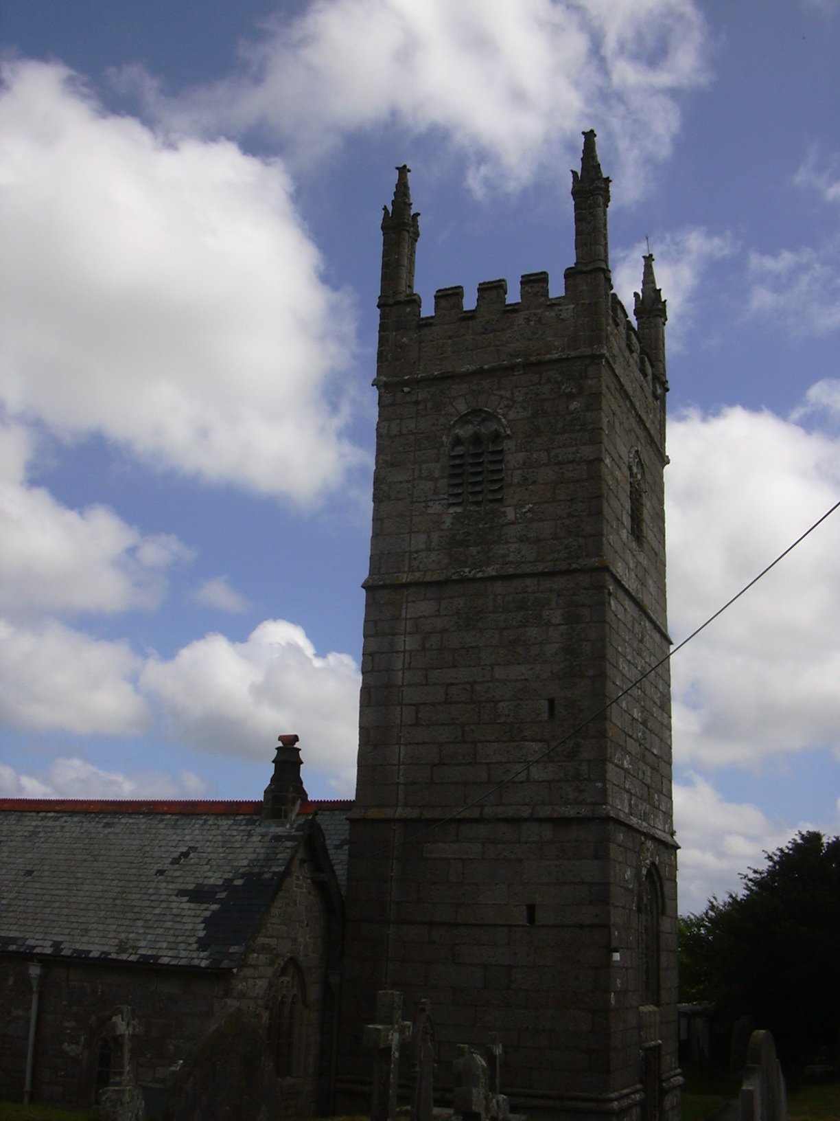 St Laud's Church, Mabe — view