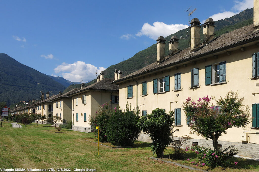 The historic workers' village Villaggio SISMA in Villadossola
