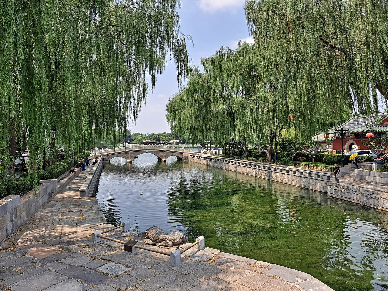 Wanning Bridge arched stone bridge over Grand Canal Beijing China