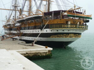 The stern and its gilding