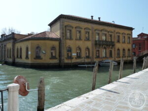 The building from the canal