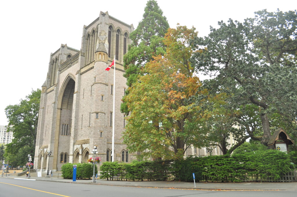 Christ Church Cathedral, Victoria — thirteenth-century Gothic built across a century