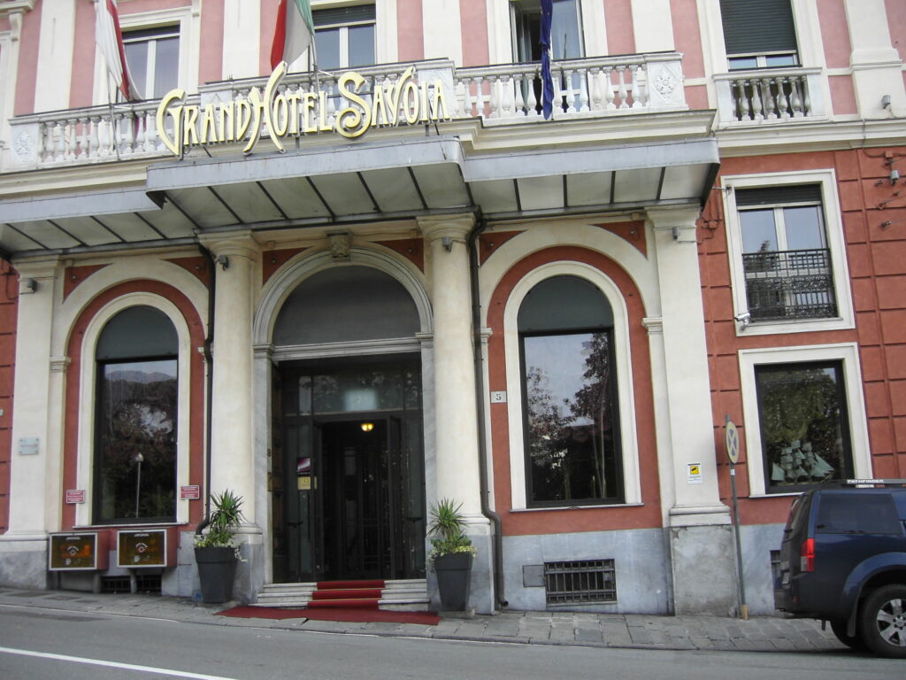 Grand Hotel Savoia, Genoa — the 1897 Hotel Facing Principe Station