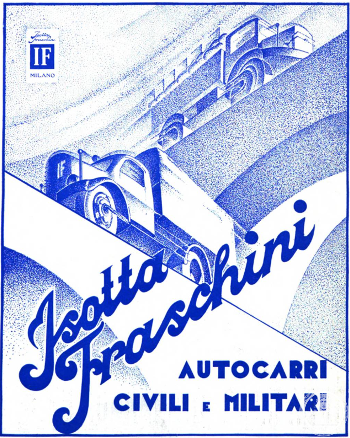Blue trucks from a luxury house: the Isotta Fraschini sheet