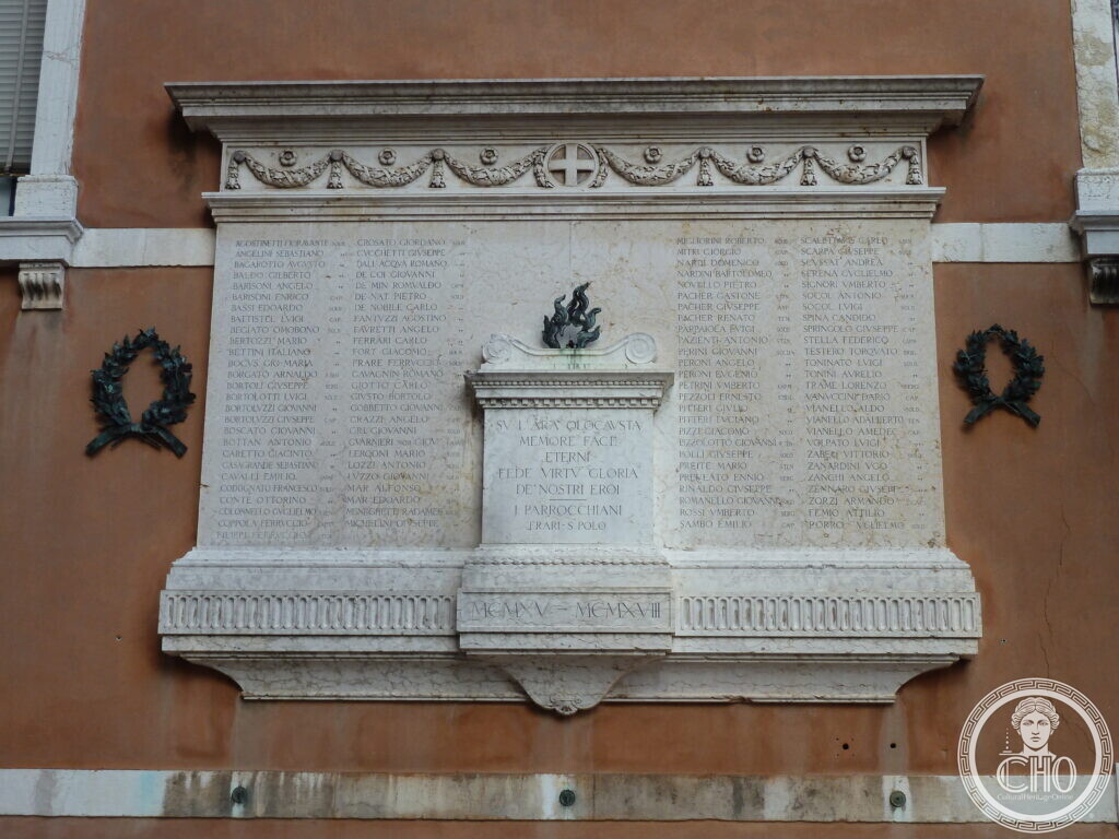 War Memorial of the Frari–San Polo Parish, Venice