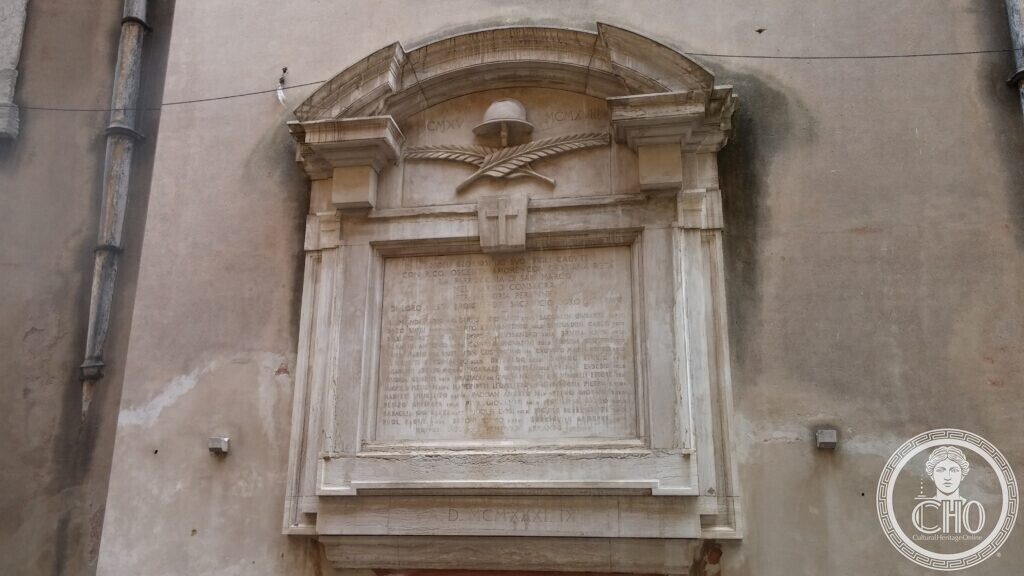 War Memorial of the San Marco Parish, Chiesa di San Moisè, Venice