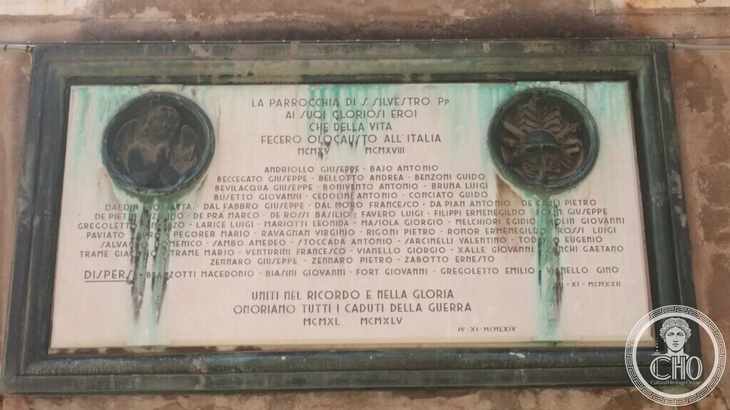 War Memorial of the San Silvestro Parish, Venice