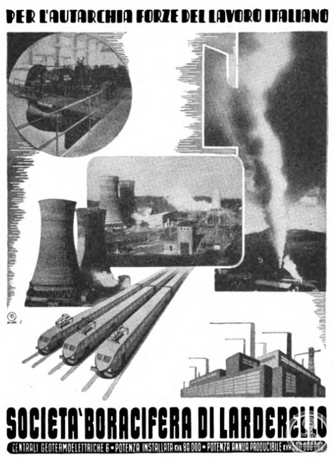 Steam, borax and six power stations: the Larderello sheet