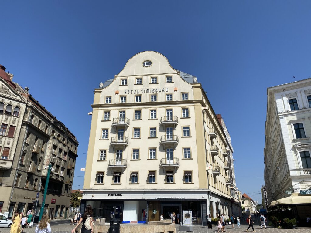Palace of the United Banat Banks, Timișoara — the 1930s Pension Central on the Opera Square
