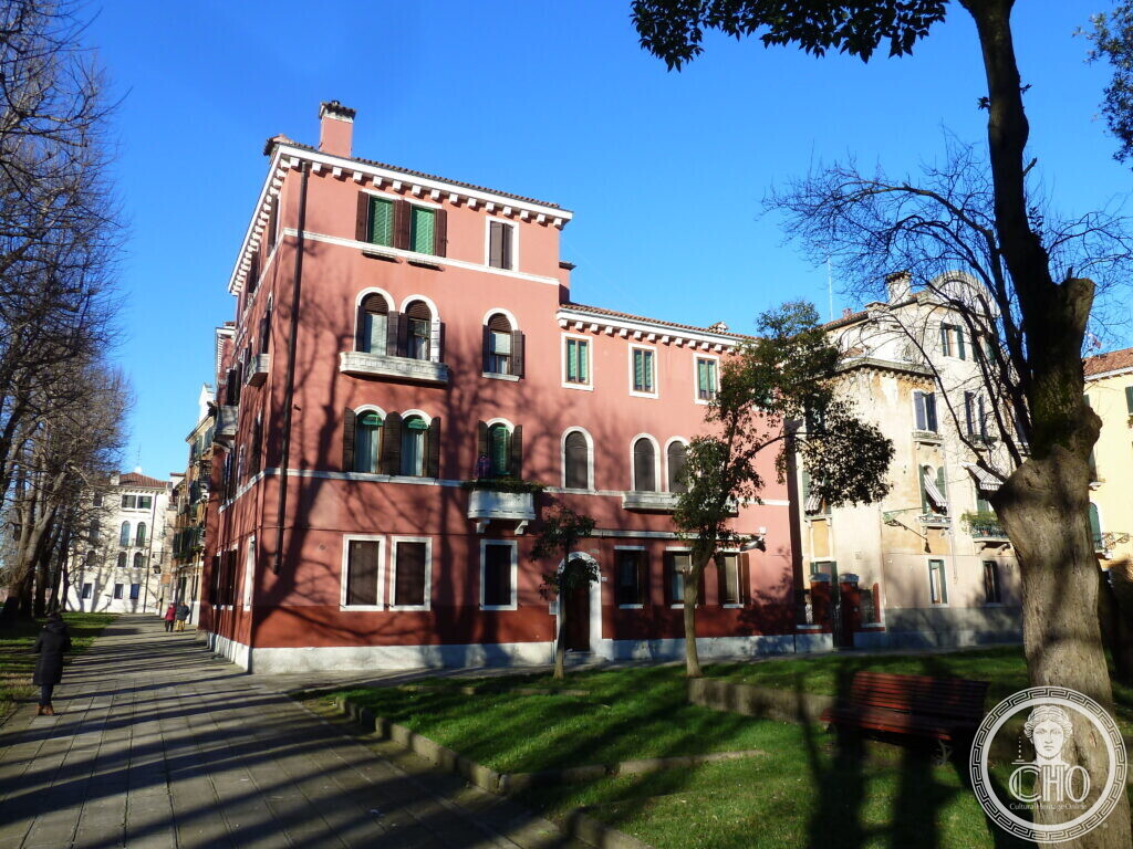 Red-Plaster Residential Block, Viale Quattro Novembre, Sant’Elena, Venice