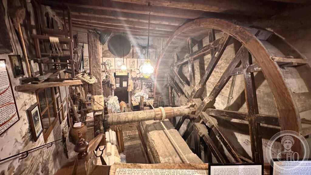 Antica Stamperia Marchi, Santarcangelo di Romagna: cloth printed by hand since 1633, pressed by a man walking inside a wheel