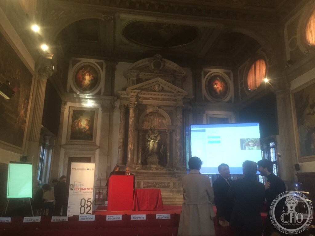 Altar and statue of Saint John the Evangelist by Giorgio Massari