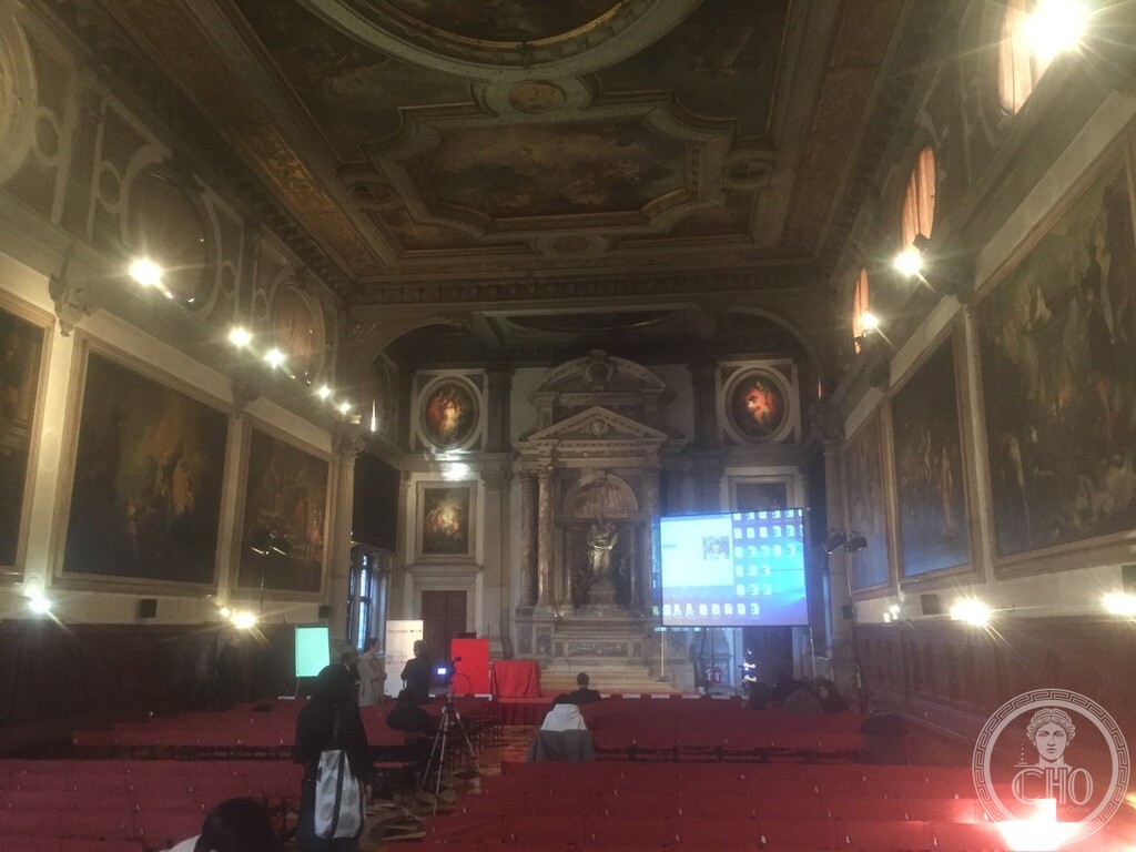 Monumental Chapter Hall of the Scuola Grande di San Giovanni Evangelista with Massari altar