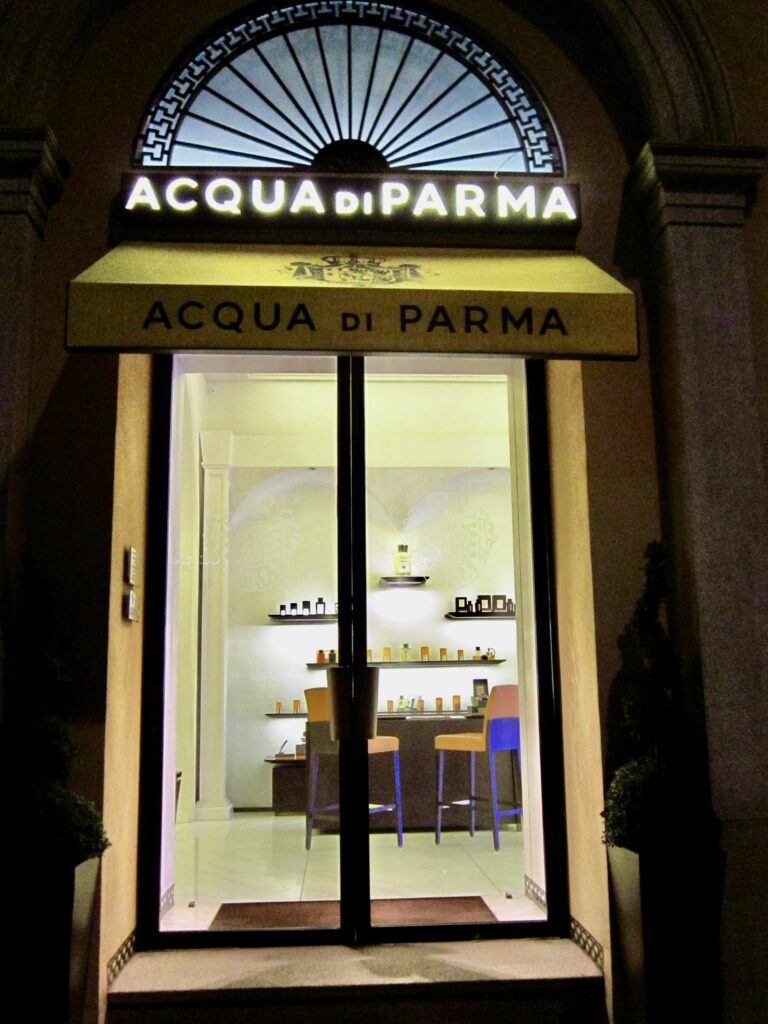 Acqua di Parma heritage boutique interior