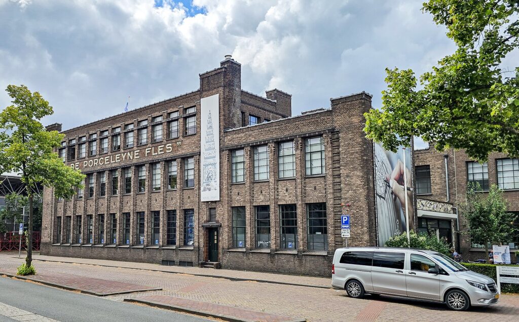 The brick factory buildings of Royal Delft (De Porceleyne Fles), Delft, Netherlands