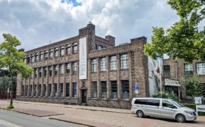 The brick factory buildings of Royal Delft (De Porceleyne Fles), Delft, Netherlands The brick factory buildings of Royal Delft (De Porceleyne Fles), Delft, Netherlands