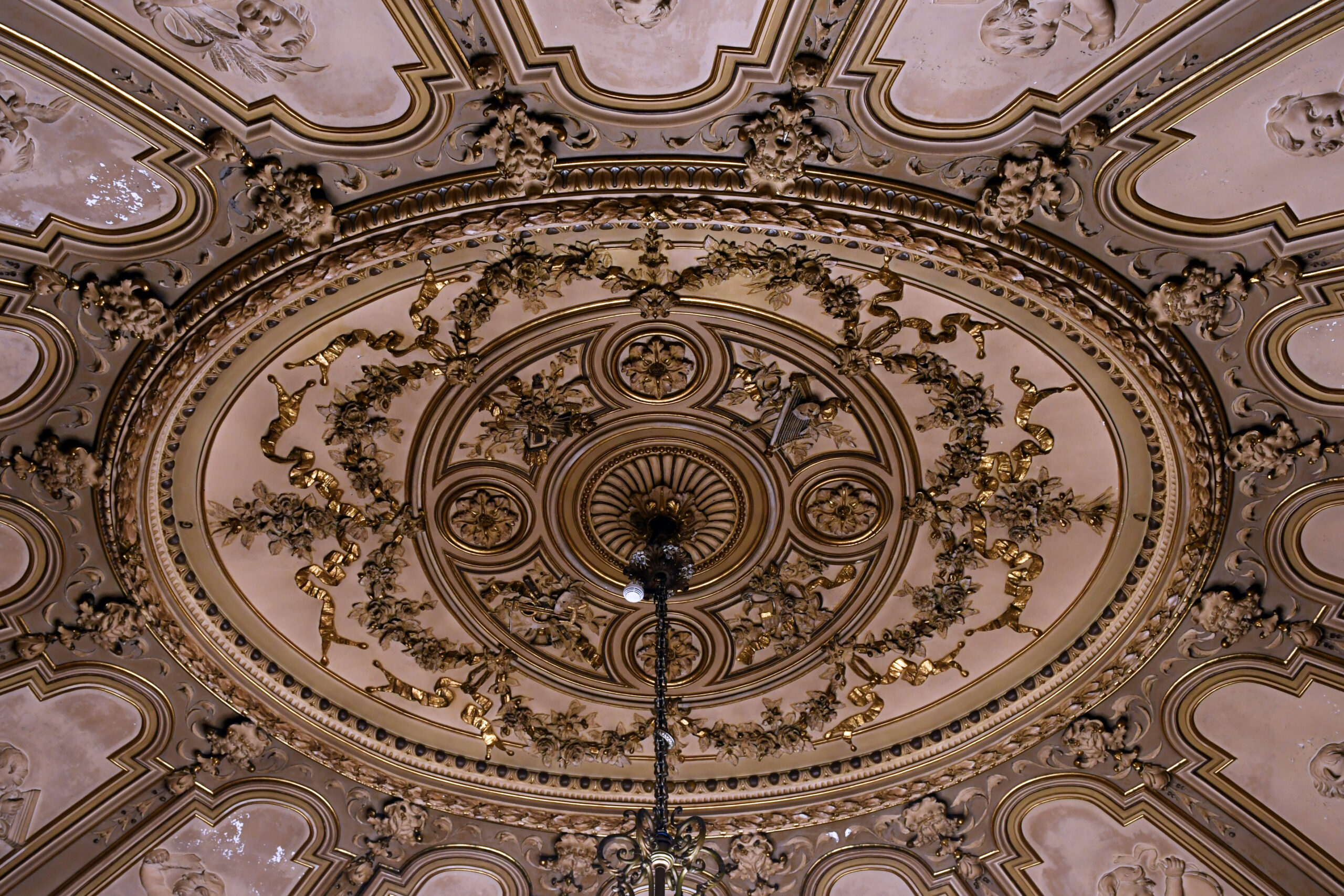 Monumental neoclassical facade of Teatro Massimo Vincenzo Bellini in Catania