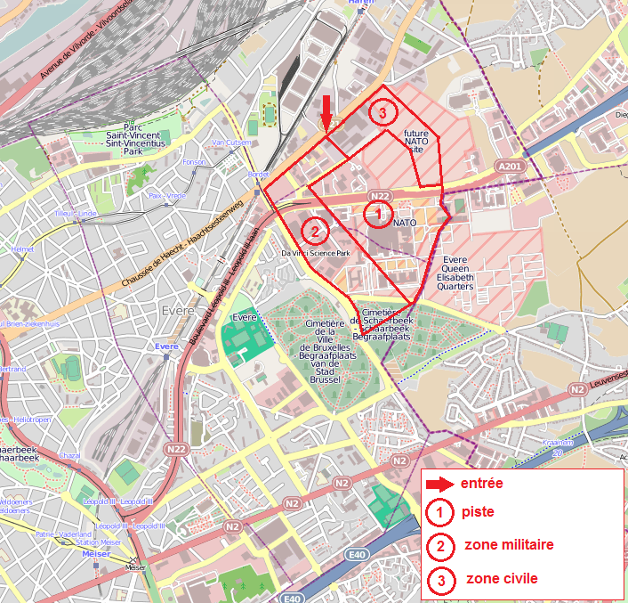 Early aviation facilities and flight line at Evere Aerodrome in Brussels