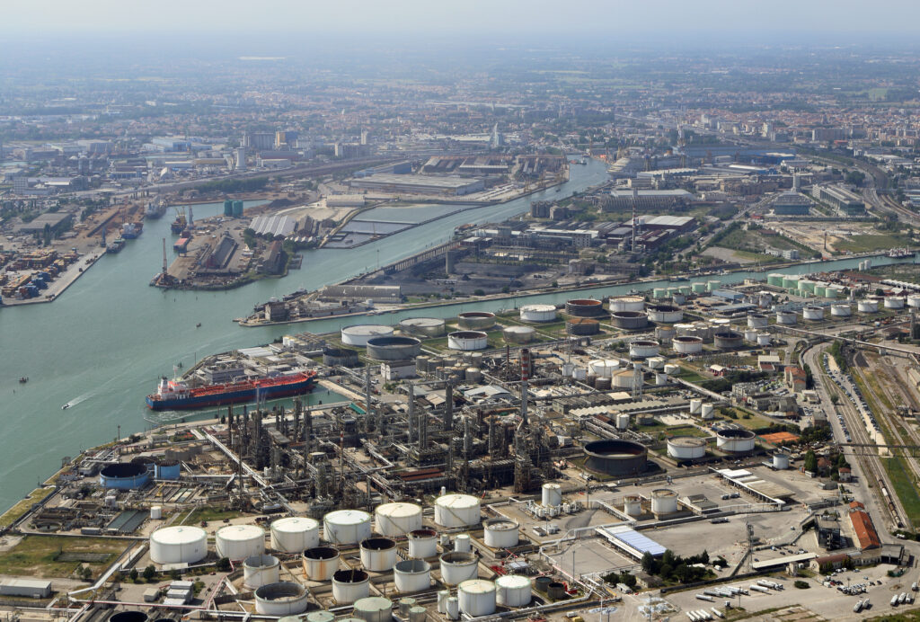 Docklands and modern logistics basins at Porto Marghera