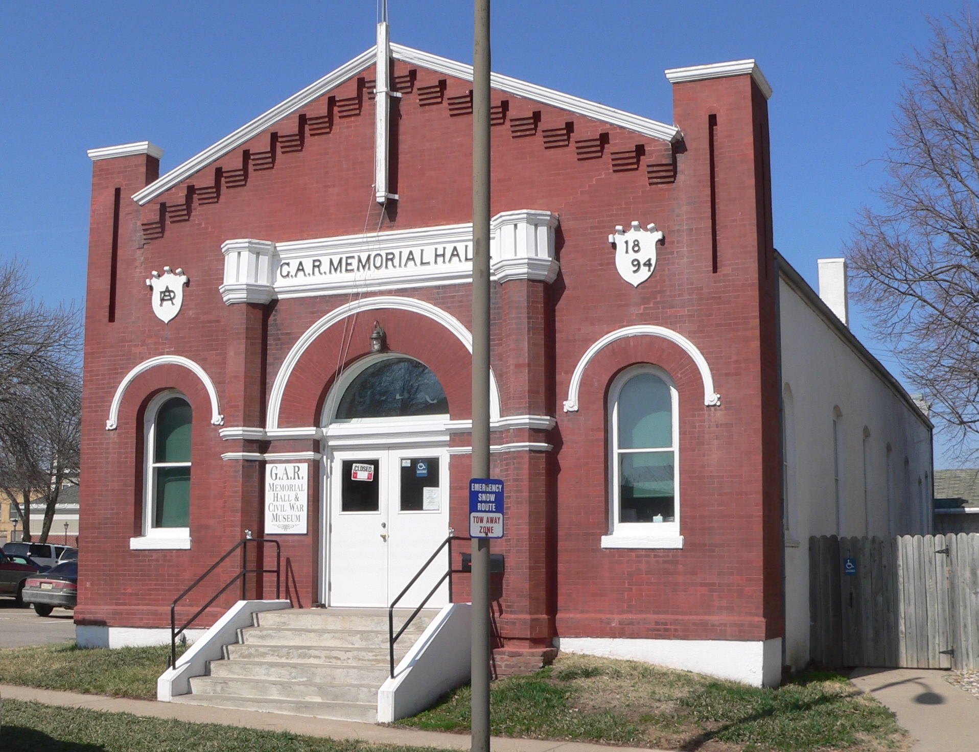 Grand Army of the Republic Memorial Hall (Nebraska City, Nebraska) — view