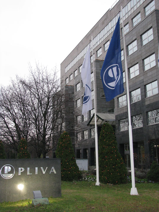The historic administrative headquarters of the interwar pharmaceutical complex in Zagreb