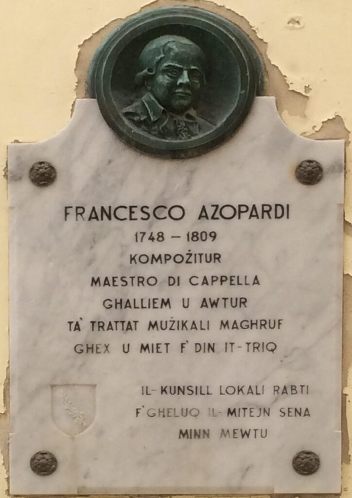 Death Anniversary: Francesco Azopardi — February 6, 1809
