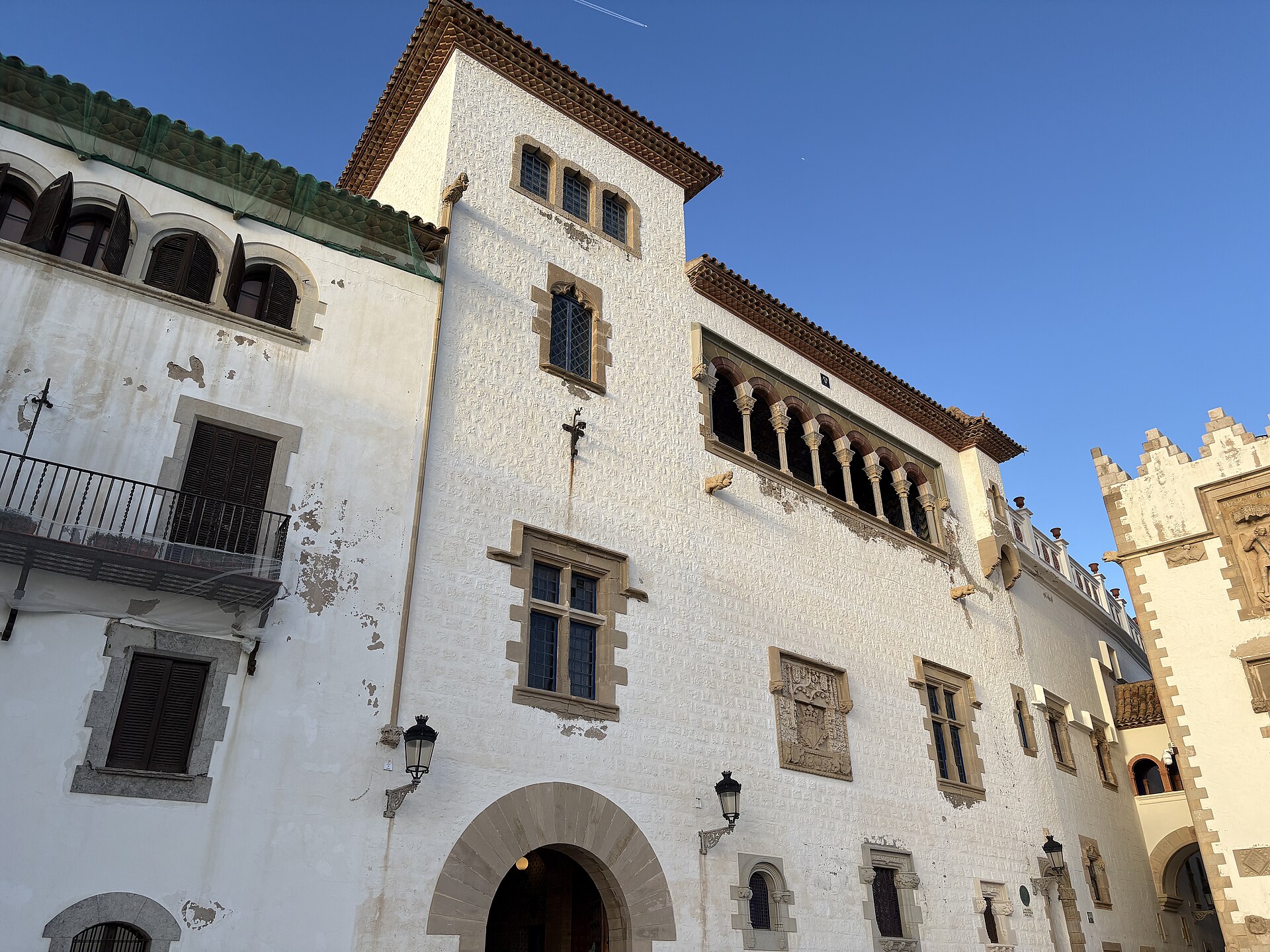 The Palau de Maricel on the seafront at Sitges