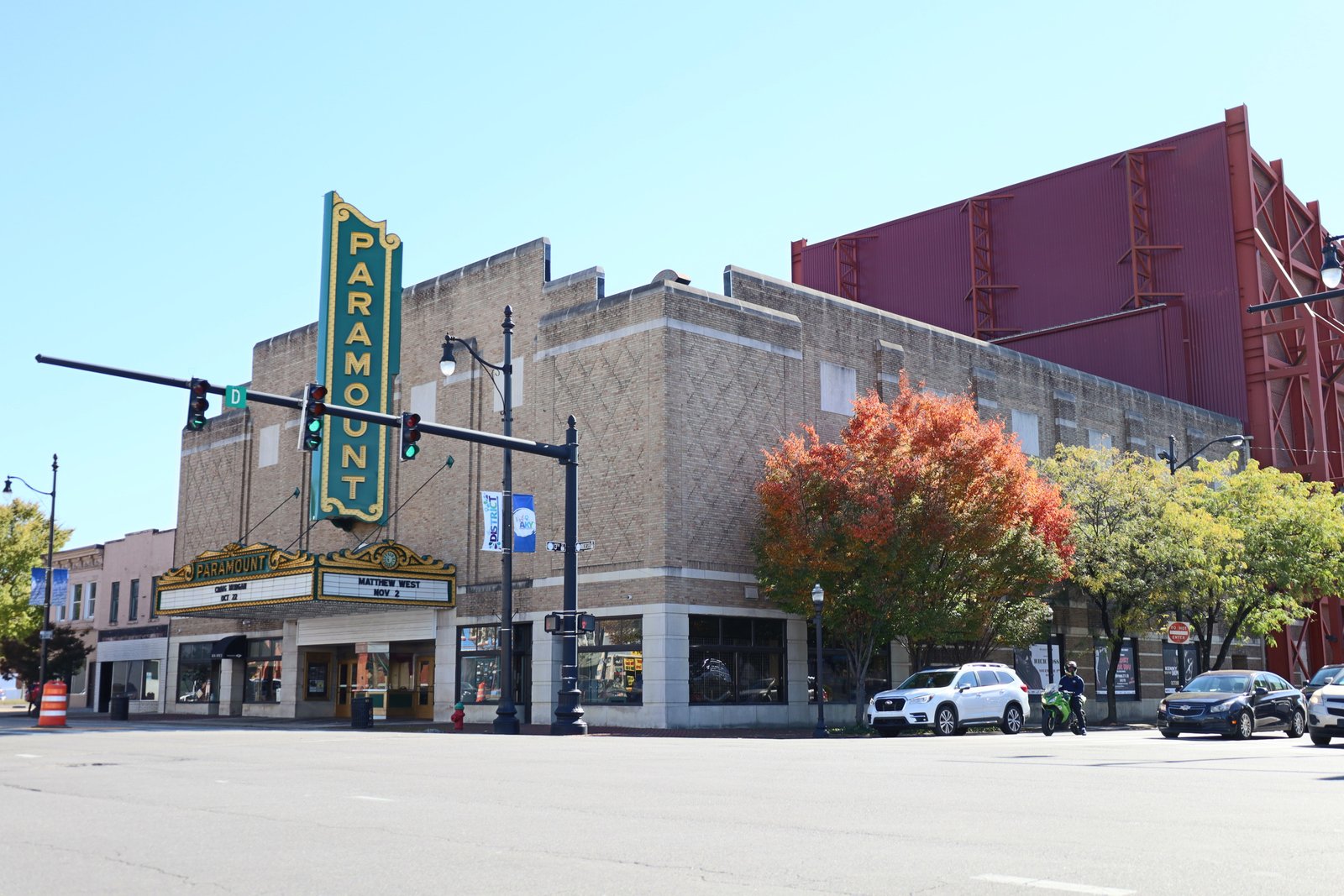 Rapp and Rapp 1931 Art Deco Paramount Arts Center theater facade on Winchester Avenue Ashland Kentucky