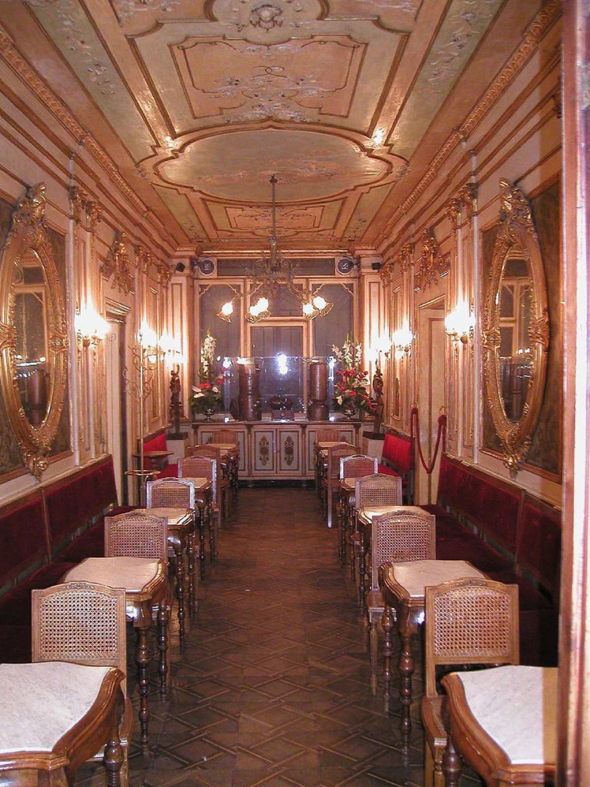 Caffè Florian, Venice — interior of the historic coffee house